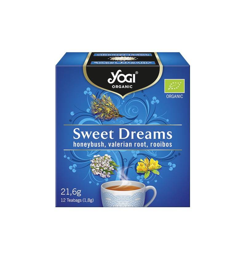 Ceai vise placute cu honeybush, radacina de valeriana si rooibos, 12 plicuri eco-bio - yogi tea