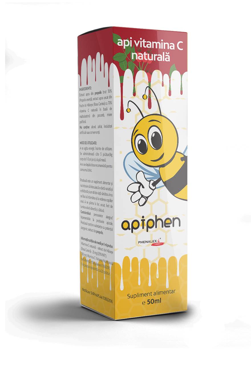 Apiphen api vitamina c naturala 50ml - phenalex