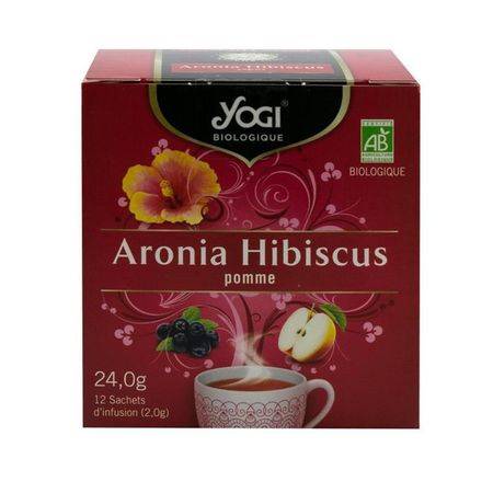 Ceai eco-bio aronia, hibiscus si mar - 24g - yogi tea