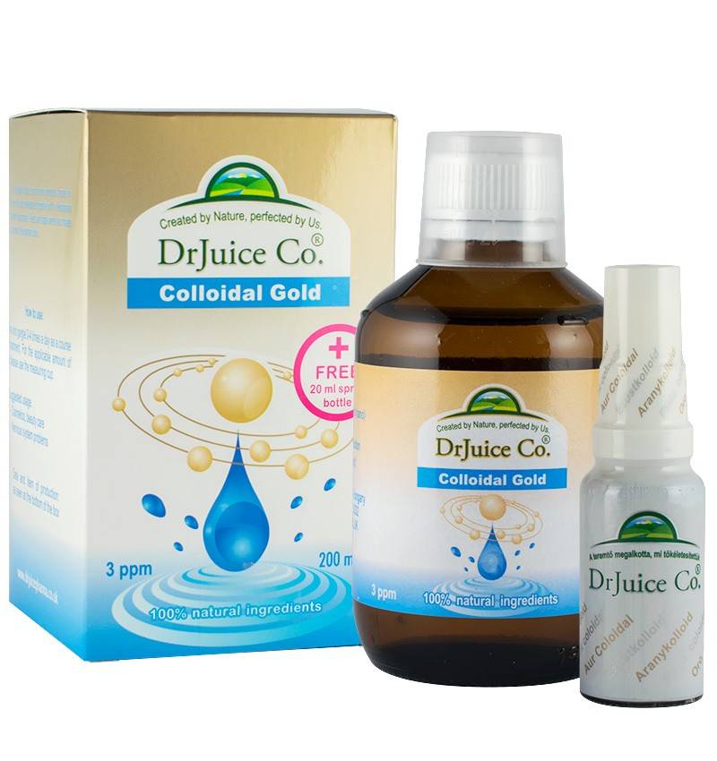 Aur coloidal hidratant, 200ml drjuice