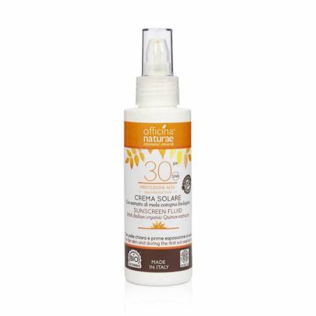 Crema fluida protectie solara bio SPF30 100 ml, Officina Naturae