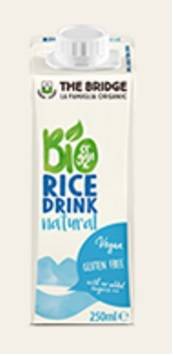 Lapte vegetal de orez 250ml eco-bio - the bridge
