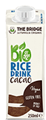 Lapte vegetal de orez cu ciocolata 250ml eco-bio - the bridge