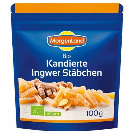 Ghimbir confiat, eco-bio, 100g - MorgenLand