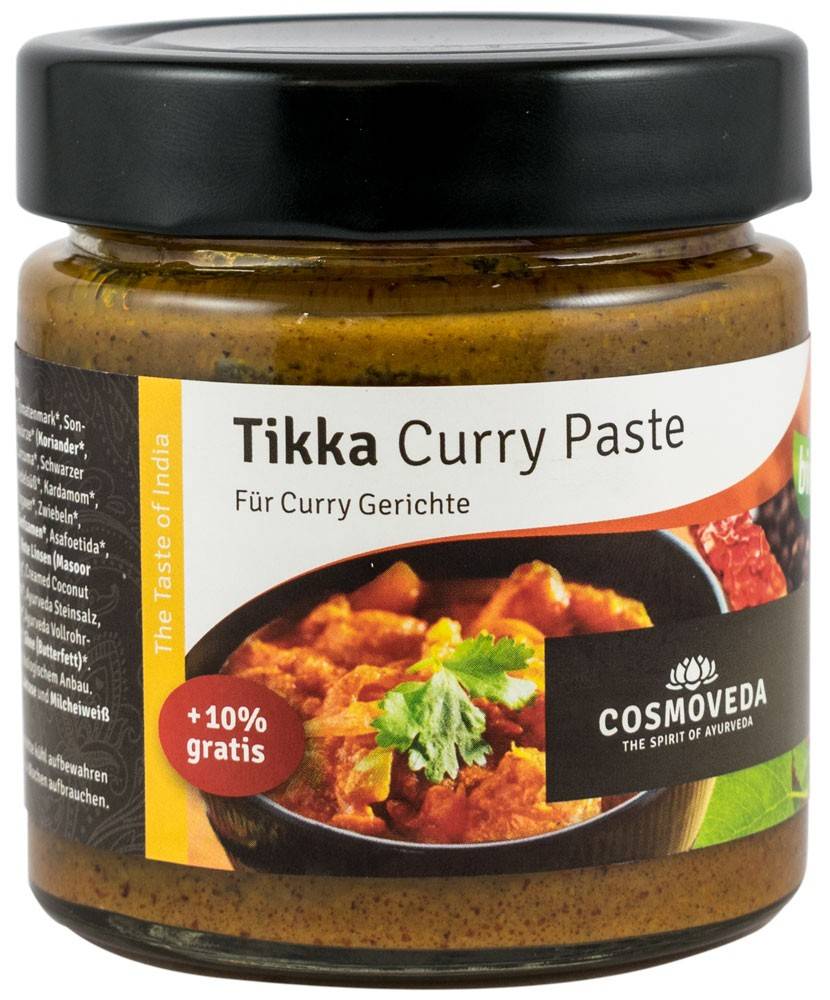 Pasta de curry eco-bio tikka, 175g cosmoveda