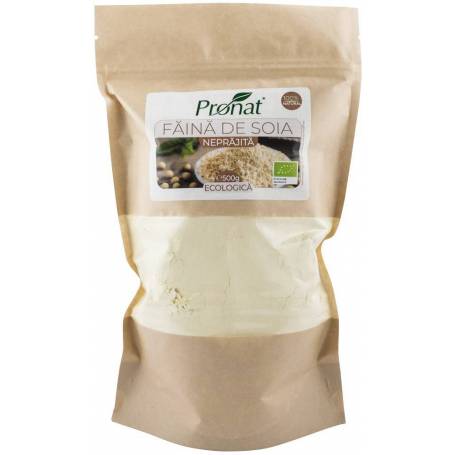 Faina de soia, neprajita, eco-bio, 500 g, Pronat