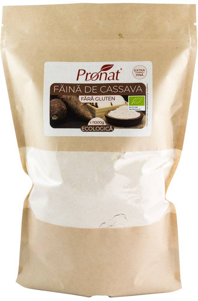 Faina eco-bio de cassava extra fina (tapioca / manioc), 1000g, pronat