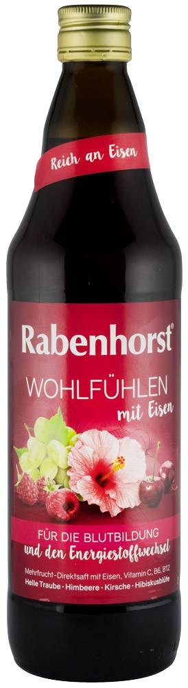 „stare de bine” suc din fructe cu flori de hibiscus si fier, 0.75l rabenhorst