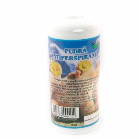 Pudra antiperspiranta pentru adulti 75g - Abemar med