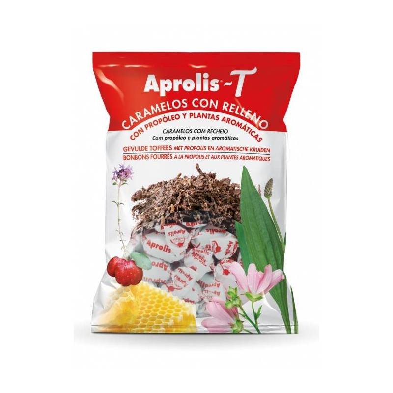 Dropsuri cu umplutura, plante aromatice si propolis, 100g - APROLIS
