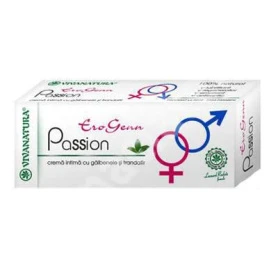 Crema intima galbenele si trandafir erogenn passion 20ml - Viva Natura