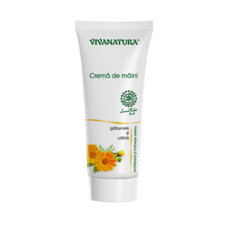 Crema de maini cu galbenele si catina 75ml - Viva Natura