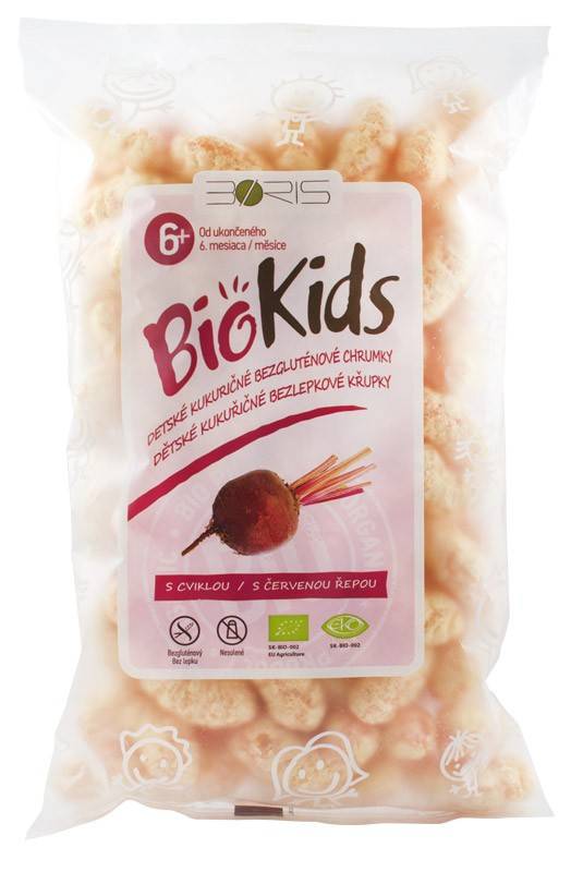 Pufuleti eco-bio cu sfecla rosie, 55 g, biokids