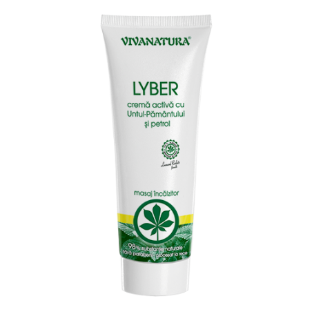 Crema Lyber antireumatica cu untul pamantului si petrol 250ml - Viva Natura