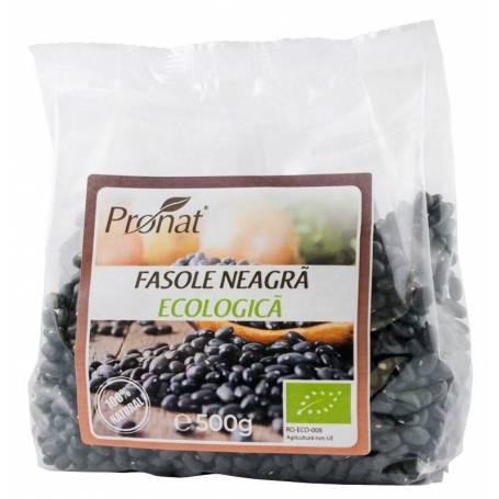 Fasole neagra, eco-bio, 500 g, Pronat