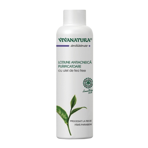 Lotiune antiacneica purificatoare cu ulei de tea tree 150ml - vivanatura