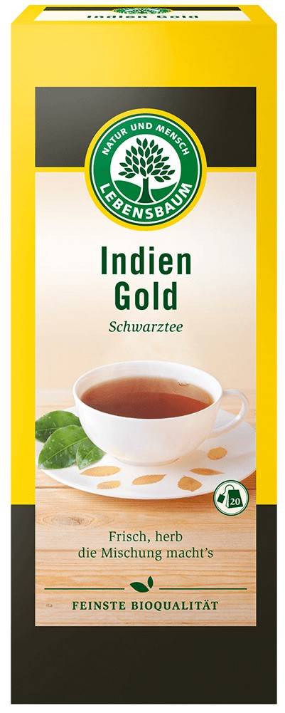 Ceai negru Indian Gold, eco-bio, 40g - LEBENSBAUM