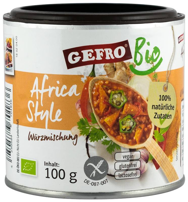Amestec de condimente „africa style”, eco-bio, 100g gefro