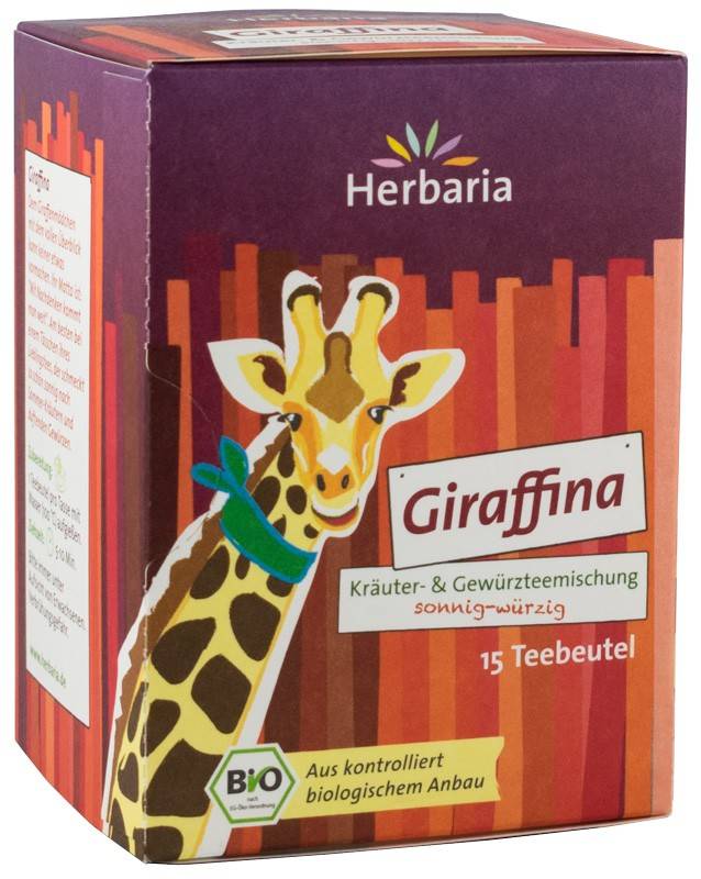 Ceai din plante si condimente giraffina eco-bio, 15x1,8g herbaria