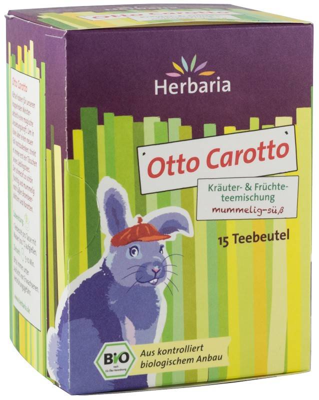 Ceai din plante si fructe otto carotto eco-bio, 15x2g herbaria