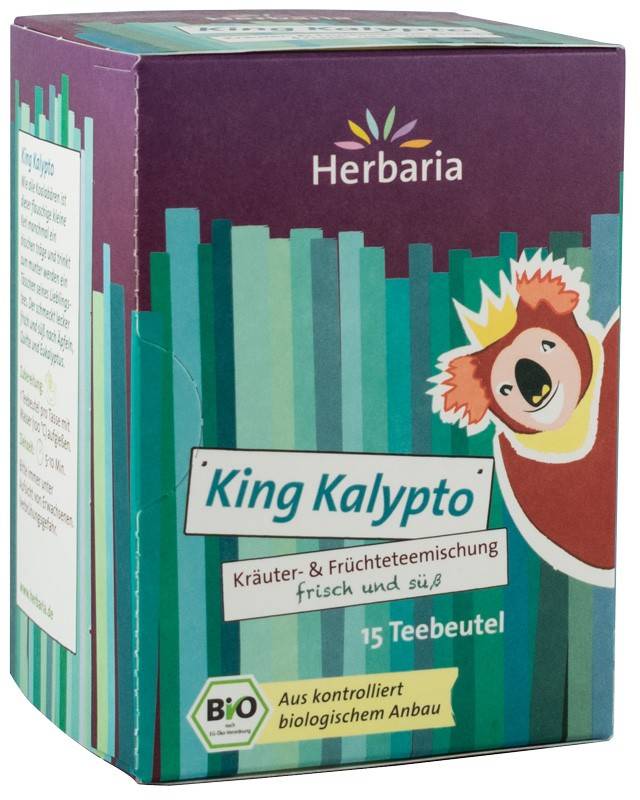 Ceai din plante si fructe King Kalypto eco-bio, 15x2G Herbaria