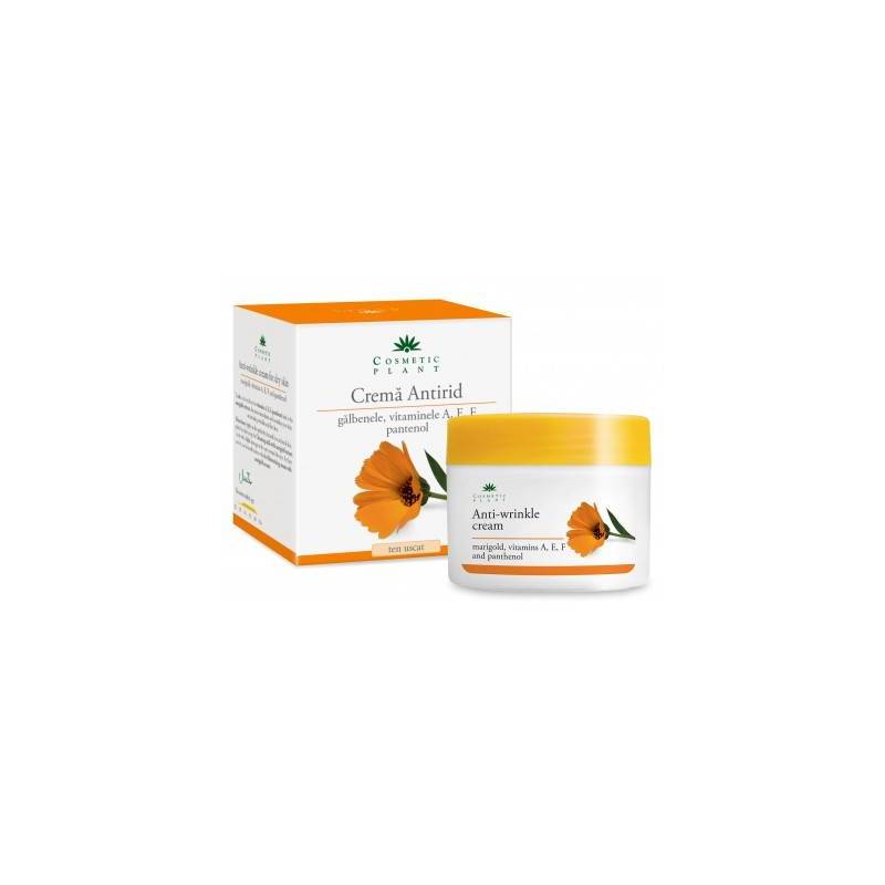 Crema antirid cu galbenele si pantenol 50ml - Cosmetic plant