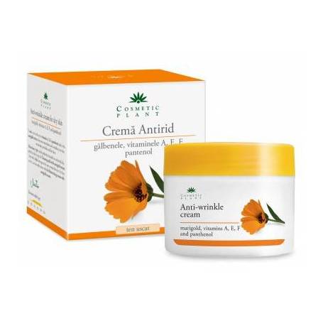 Crema antirid cu galbenele si pantenol 50ml - Cosmetic plant