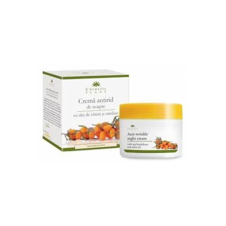 Crema Antirid de noapte cu ulei de catina si masline 50 ml - Cosmetic plant