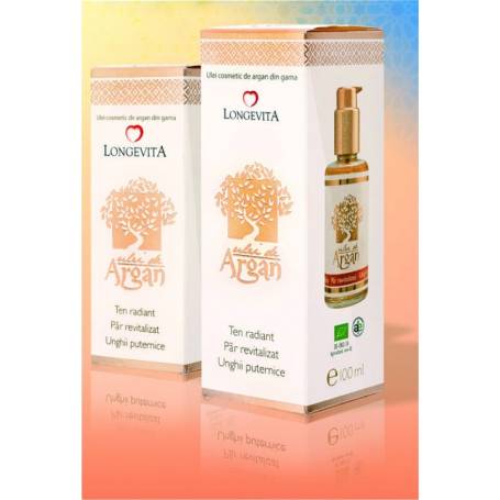 Ulei de argan bio 100 ml cu pulverizator - Longevita