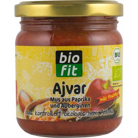 Ajvar mediu iute, eco-bio, 200g - Bio Fit