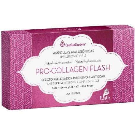 Fiole cu acid hialuronic natural, Pro Collagen Flash, antiaging, 7buc - Esential'aroms