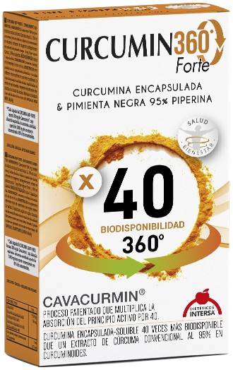 Curcumin - 360 forte, 60 capsule cavacurmin dieteticos intersa