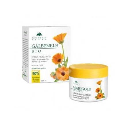 Crema hidratanta cu extract de galbenele Bio cu vitamina E si panthenol 50 ml - Cosmetic Plant 