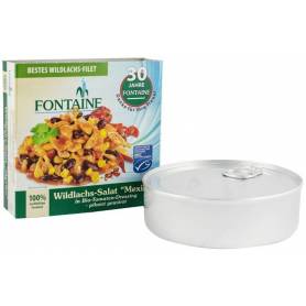 Salata de somon salbatic Mexico in sos de rosii, eco-bio, 200g - Fontaine