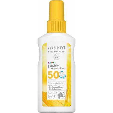 LOTIUNE  PENTRU PROTECTIE SOLARA SPF50, PENTRU COPII, ECO-BIO, 100ML - LAVERA