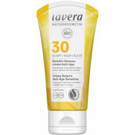 Crema sensivite anti ageing cu protectie solara SPF30, eco-bio, 50ml - Lavera