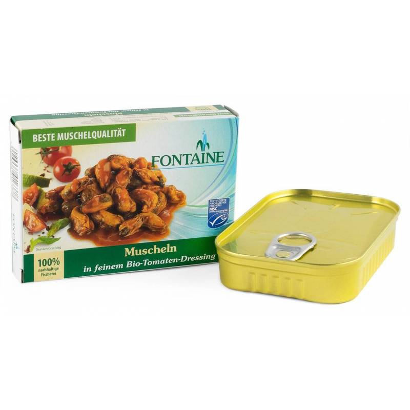 Midii in dressing de rosii, eco-bio, 110g - Fontaine