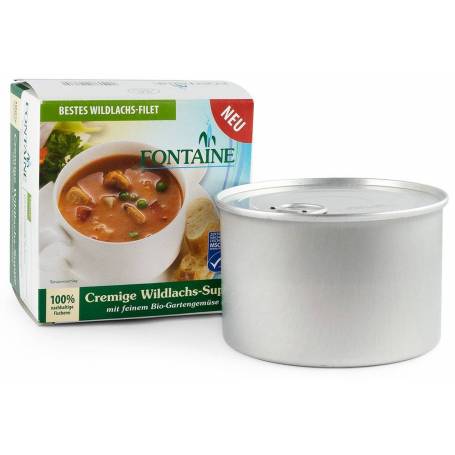 Supa crema de somon salbatic cu legume fine de gradina, eco-bio, 400ml - Fontaine