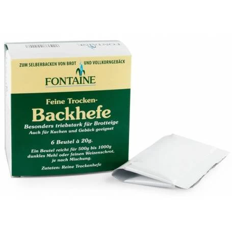 Drojdie uscata pura fina, 6x2x10g - Fontaine
