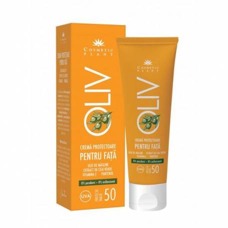 Crema protectoare fata oliv SPF 50 cu ulei de masline 50ml - Cosmetic plant