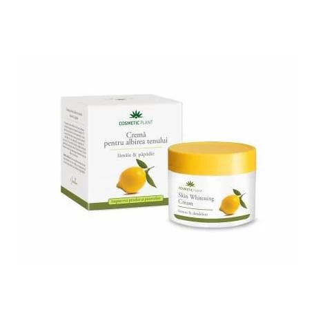 Crema pentru albirea tenului cu extract de lamaie si papadie 50ml - Cosmetic plant