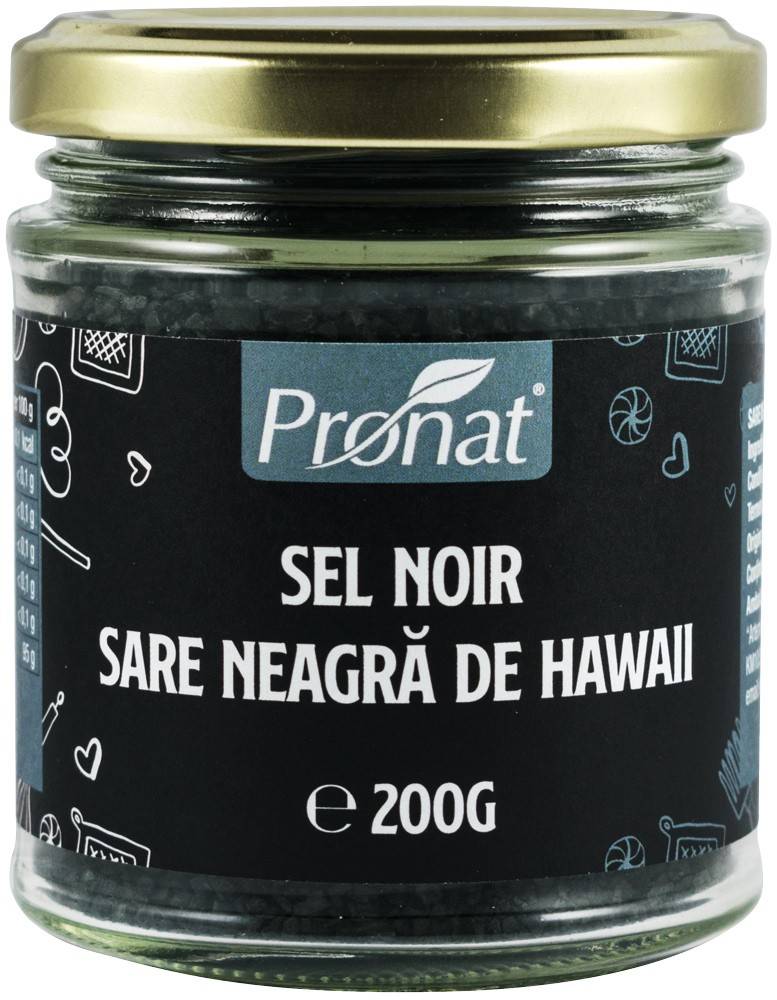 Sare neagra de hawaii sel noir, 200g pronat