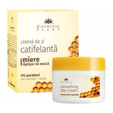 Crema de zi catifelanta cu miere si laptisor de matca 50ml - Cosmetic plant