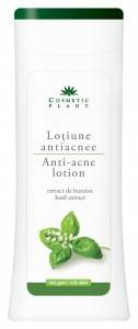 Lotiune antiacnee cu extract de busuioc 200ml - cosmetic plant