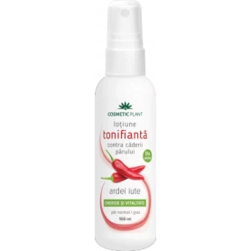 Lotiune tonifianta contra caderii parului cu ardei iute 100ml - Cosmetic plant