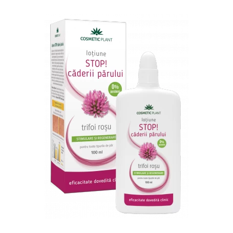 Lotiune STOP! caderii parului cu trifoi rosu 100ml - Cosmetic plant