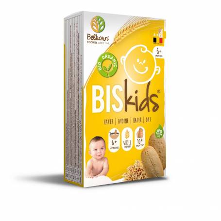 Biscuiti BISKIDS cu ovaz (de la 6 Luni), eco-bio, 150g Belkorn