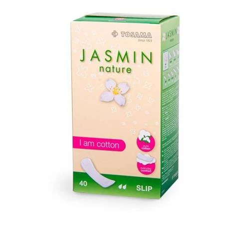 Absorbante zilnice cu bumbac pantyliner 40 buc (2 picaturi) Jasmin Nature