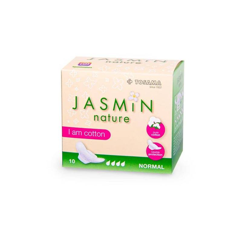 Absorbante de zi cu bumbac si aripioare 10 buc (4 picaturi) Jasmin