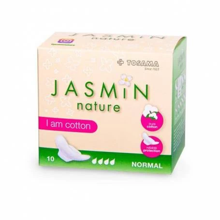 Absorbante de zi cu bumbac si aripioare 10 buc (4 picaturi) Jasmin Nature